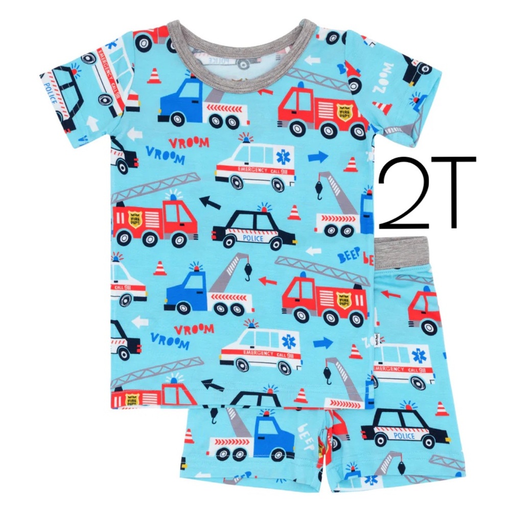 2T LS To The Rescue Two-Piece Short Sleeve PJ Set